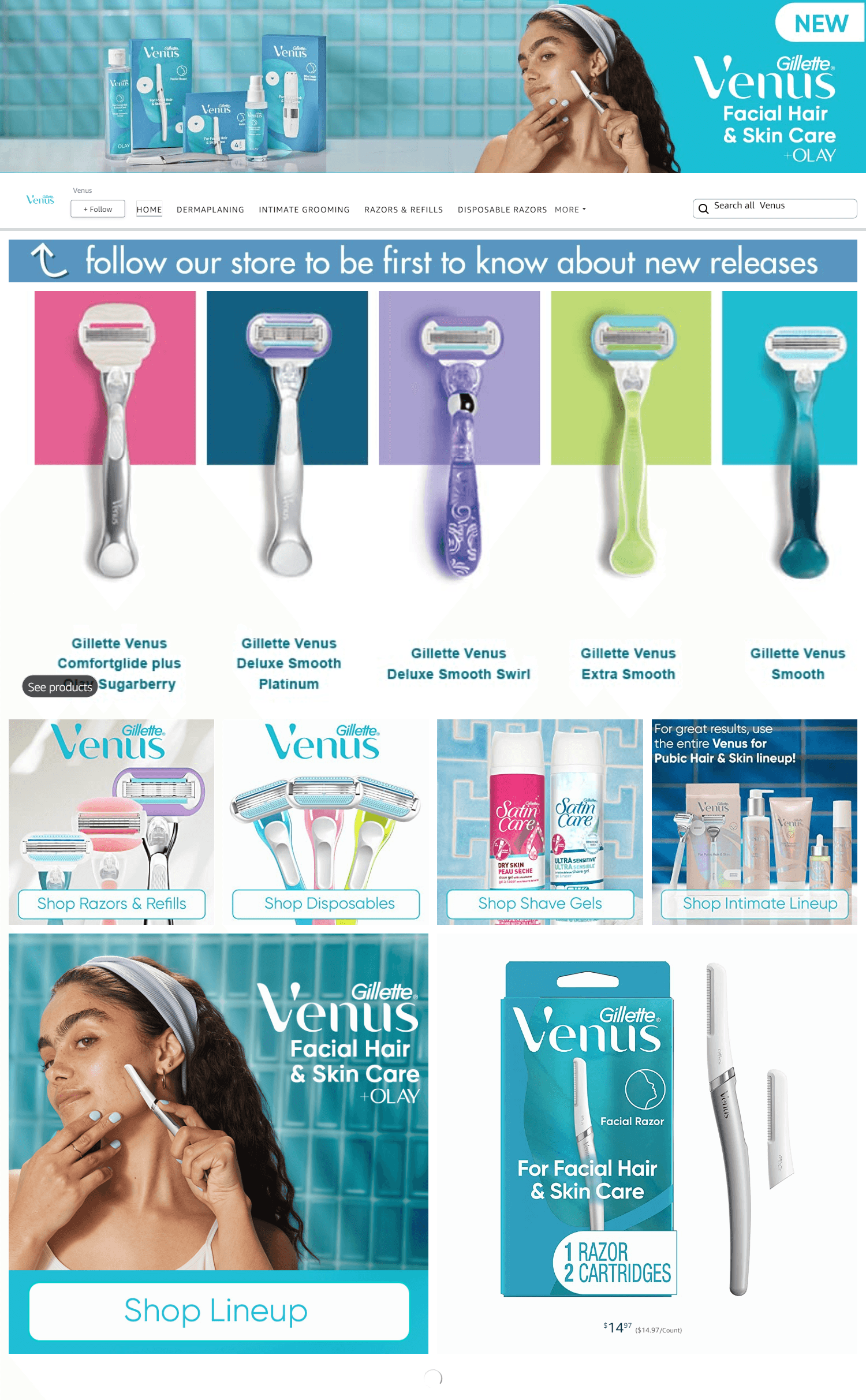 Brand Store for Amazon.com  Venus