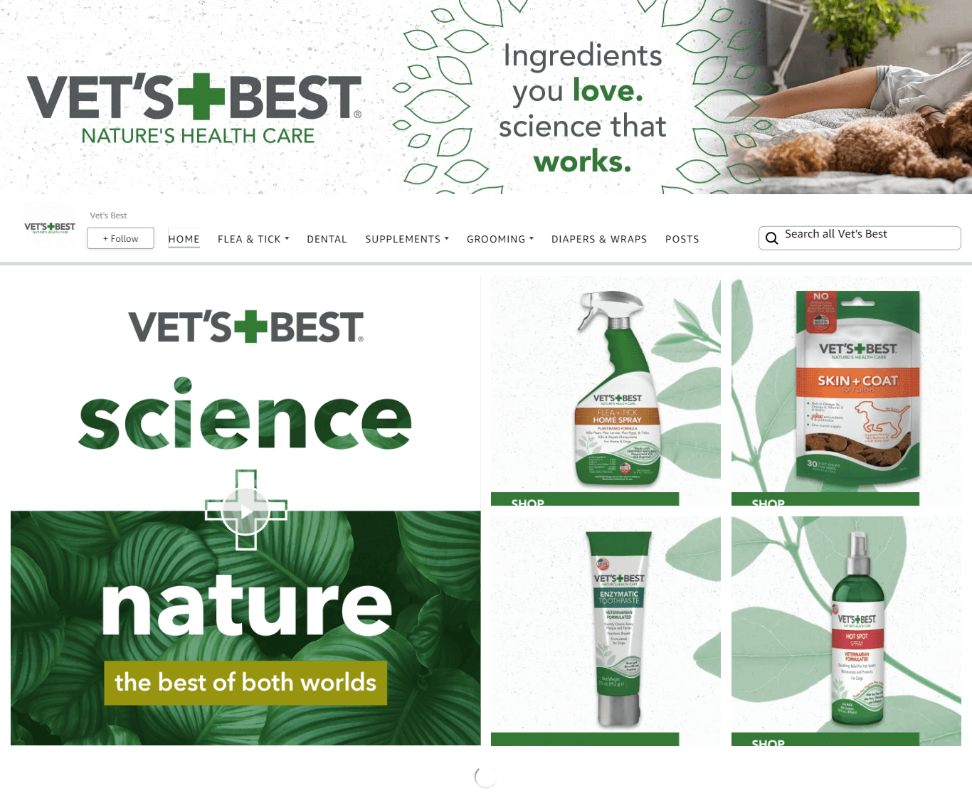 Brand Store for Amazon.com  Vet s Best