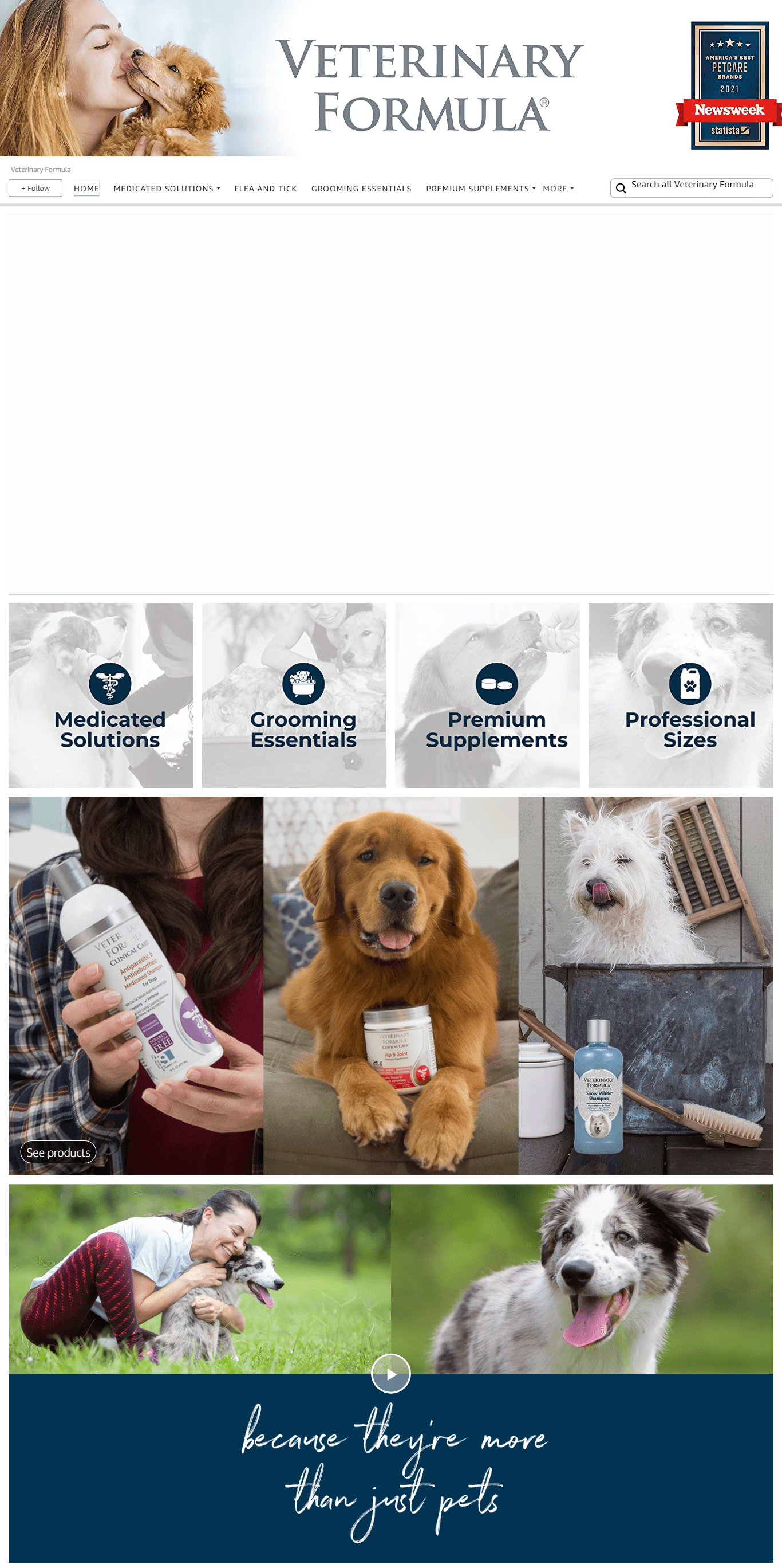 Brand Store for Amazon.com  Veterinary Formula