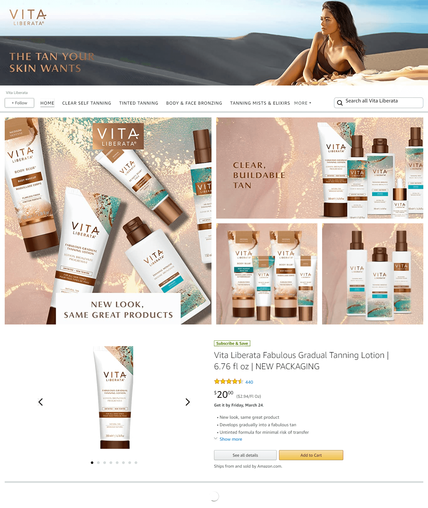 Brand Store for Amazon.com  Vita Liberata