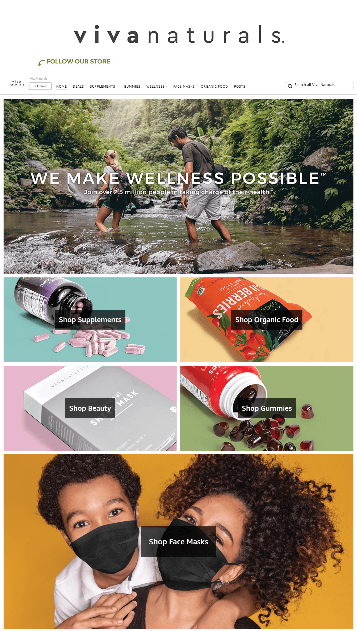 Brand Store for Amazon.com  Viva Naturals