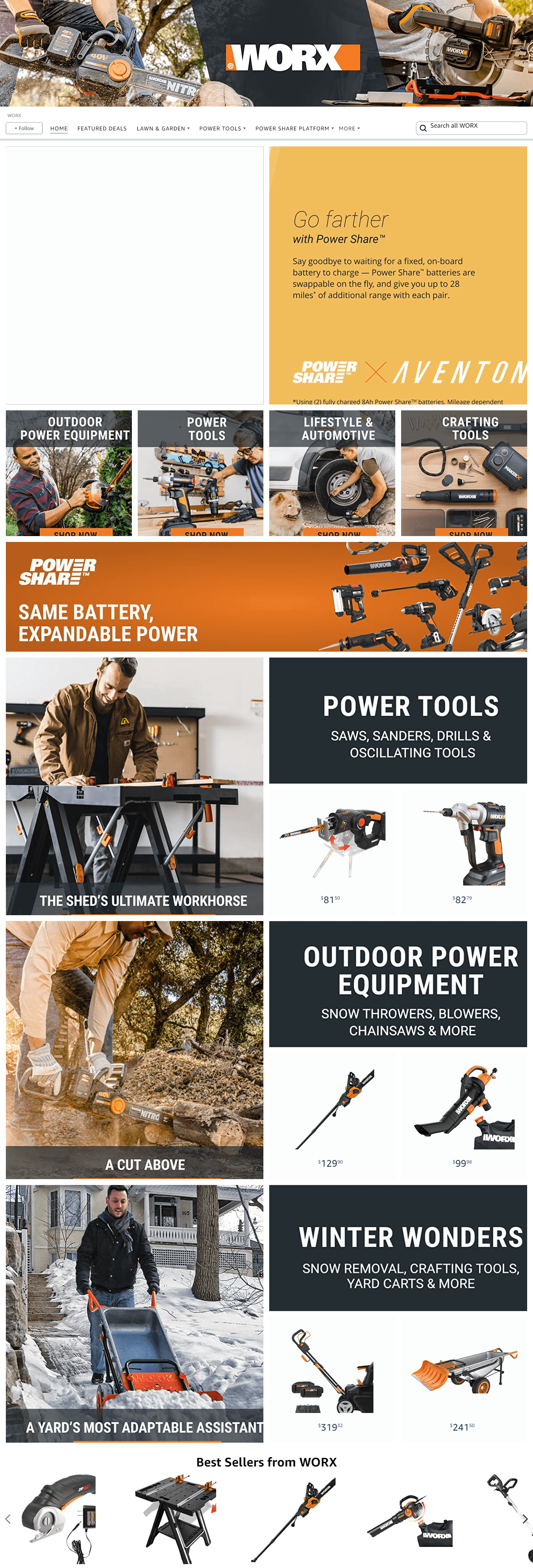 Brand Store for Amazon.com  WORX