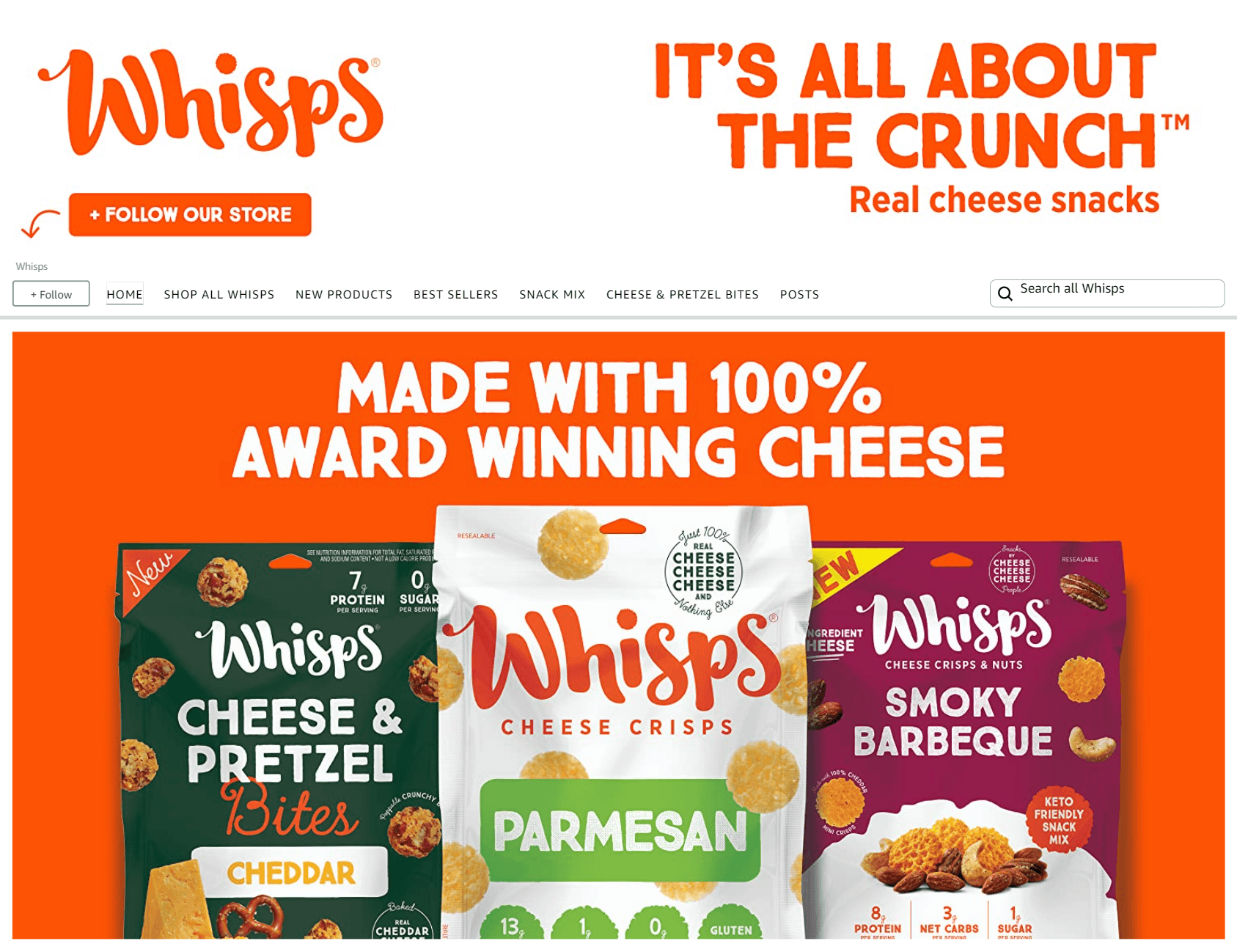 Brand Store for Amazon.com  Whisps