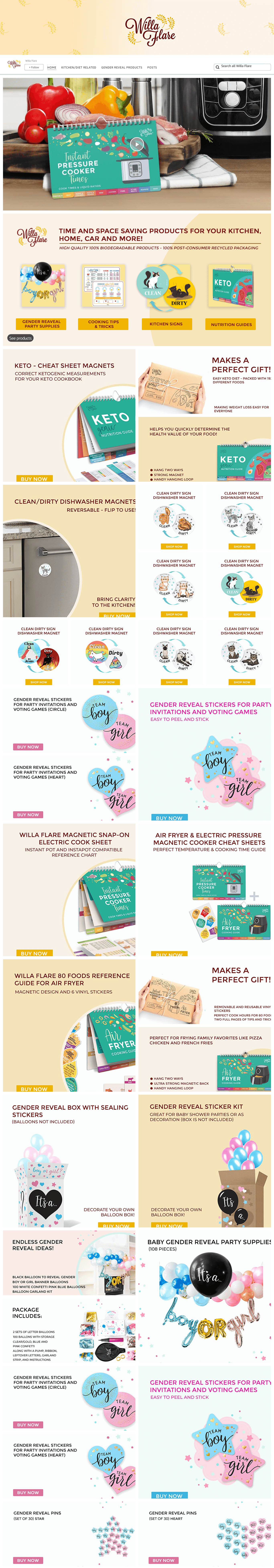 Brand Store for Amazon.com  Willa Flare