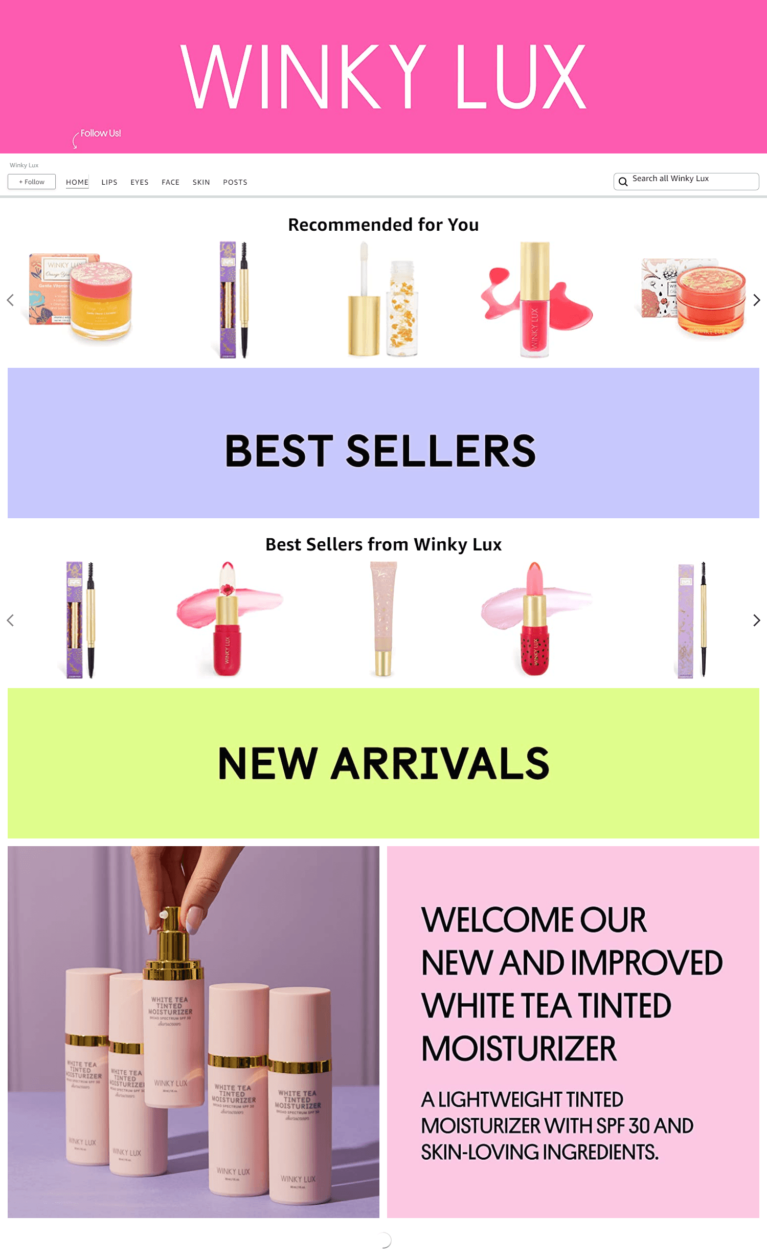 Brand Store for Amazon.com  Winky Lux