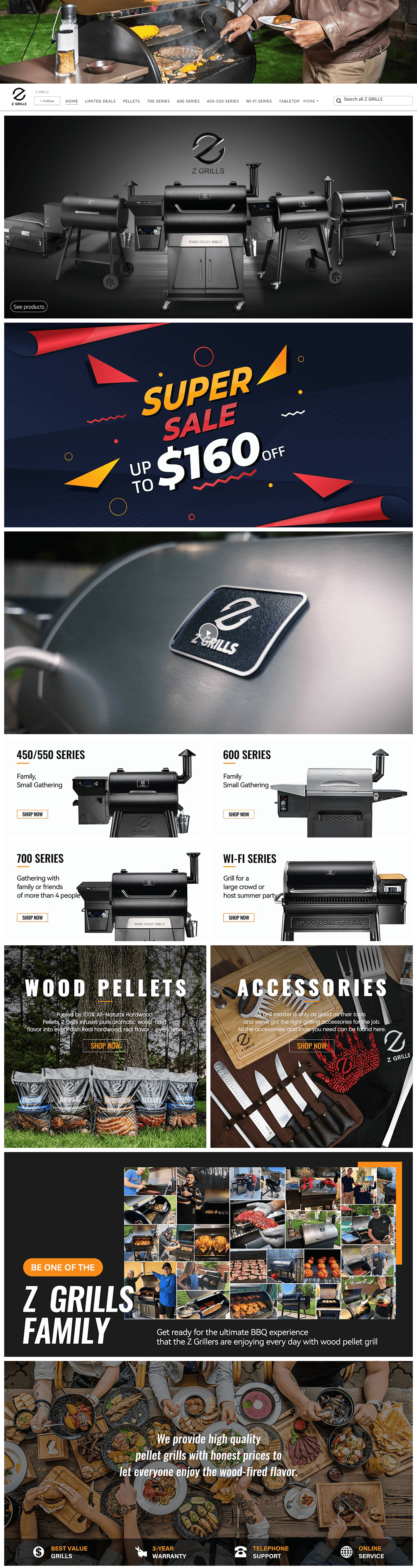 Brand Store for Amazon.com  Z GRILLS