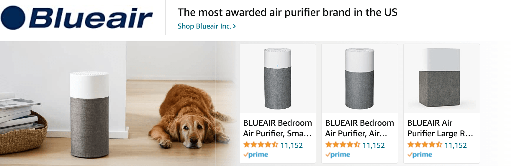 Sponsored Brands Ads for Amazon.com   air purifiers