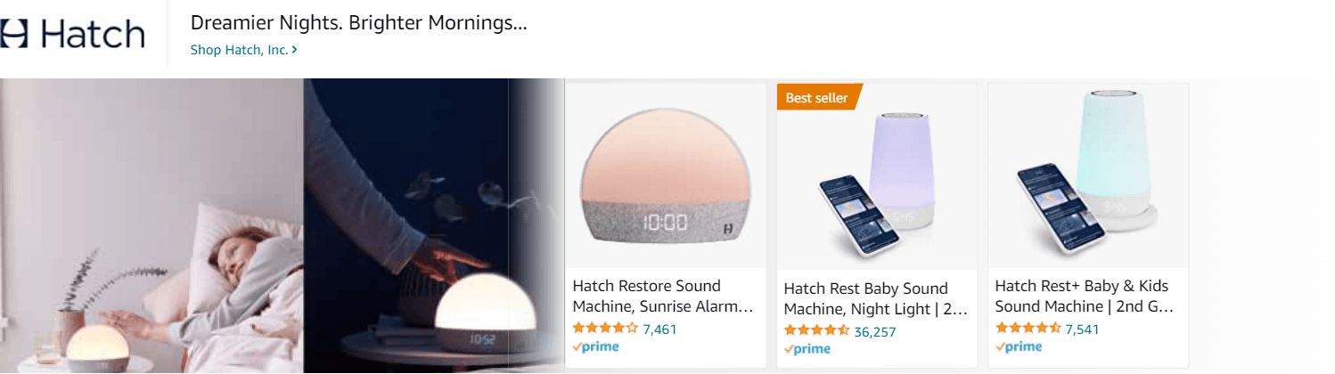 Sponsored Brands Ads for Amazon.com   alarm clock