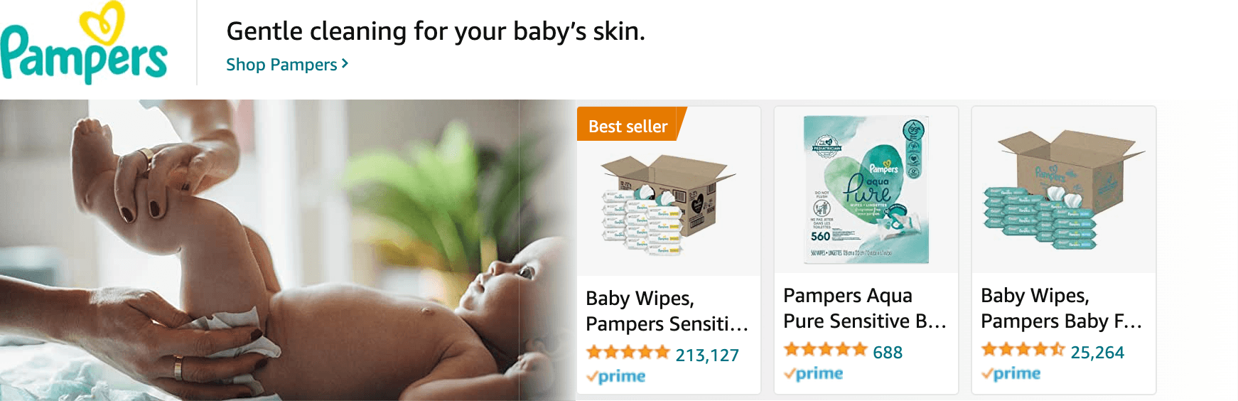 Sponsored Brands Ads for Amazon.com   baby