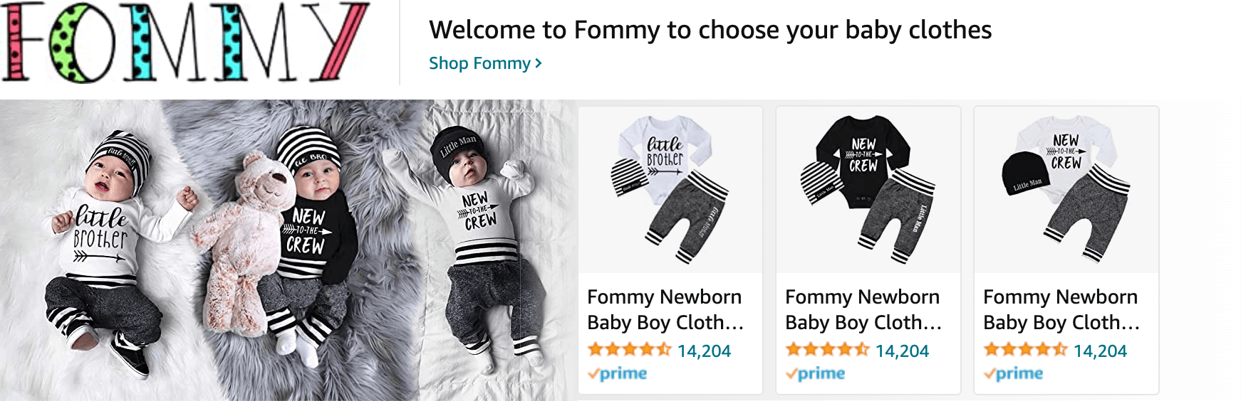 Sponsored Brands Ads for Amazon.com   baby boy clothes