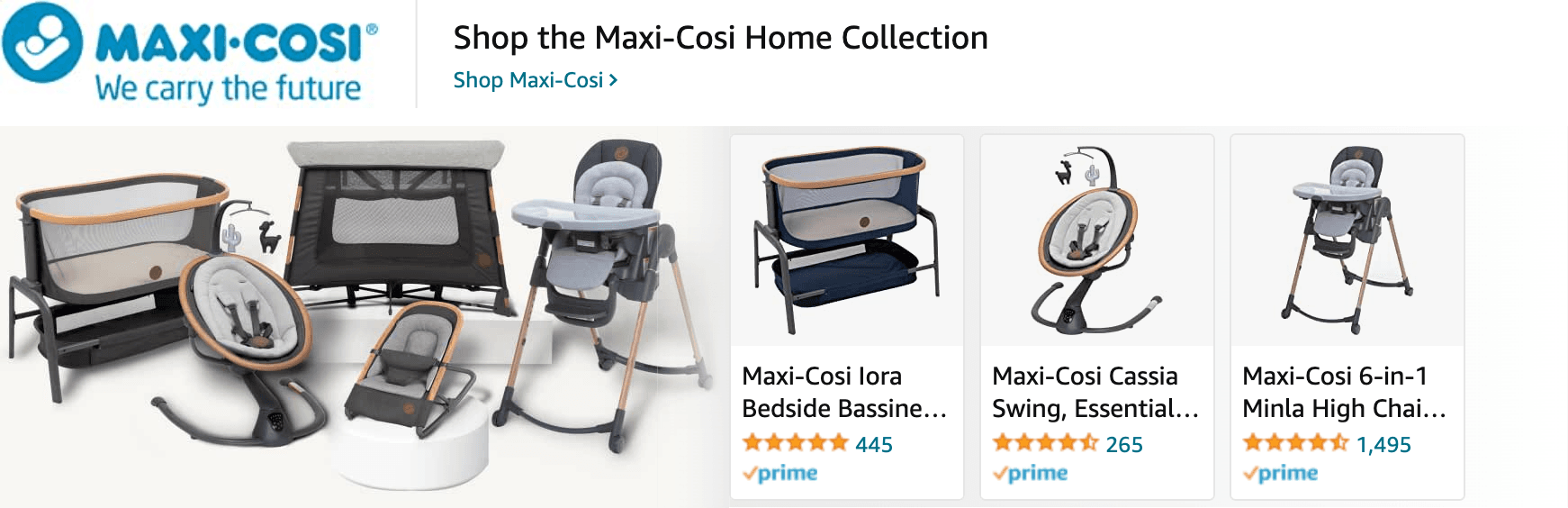 Sponsored Brands Ads for Amazon.com   baby swing