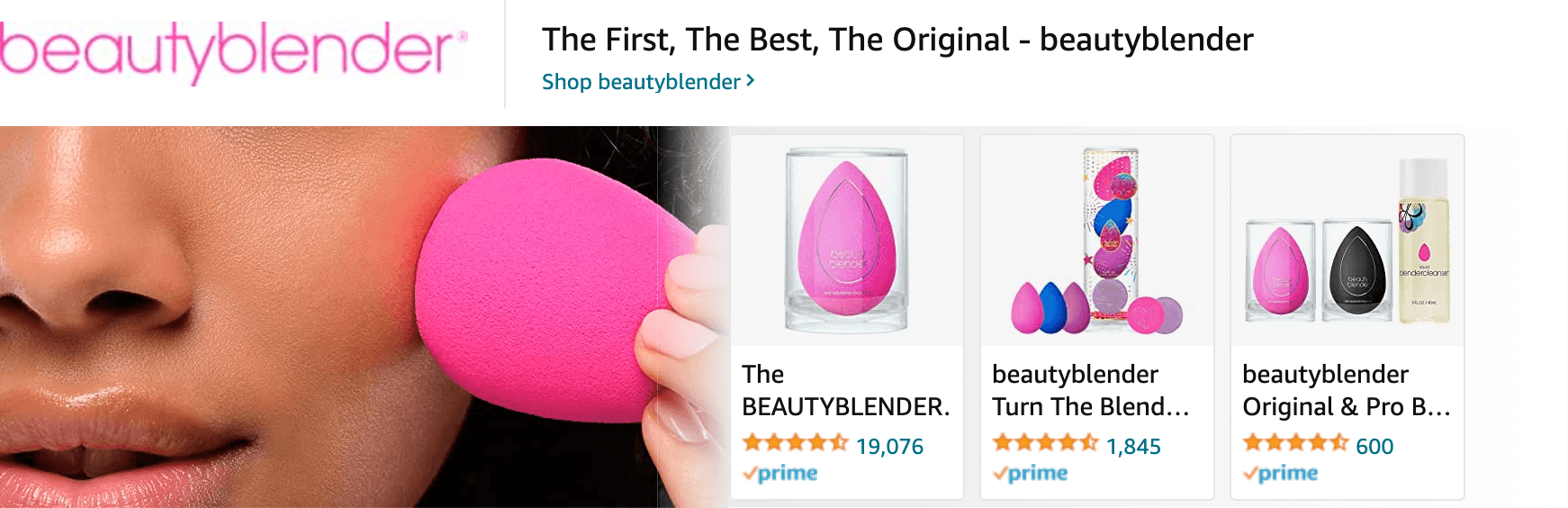 Sponsored Brands Ads for Amazon.com   beauty blender