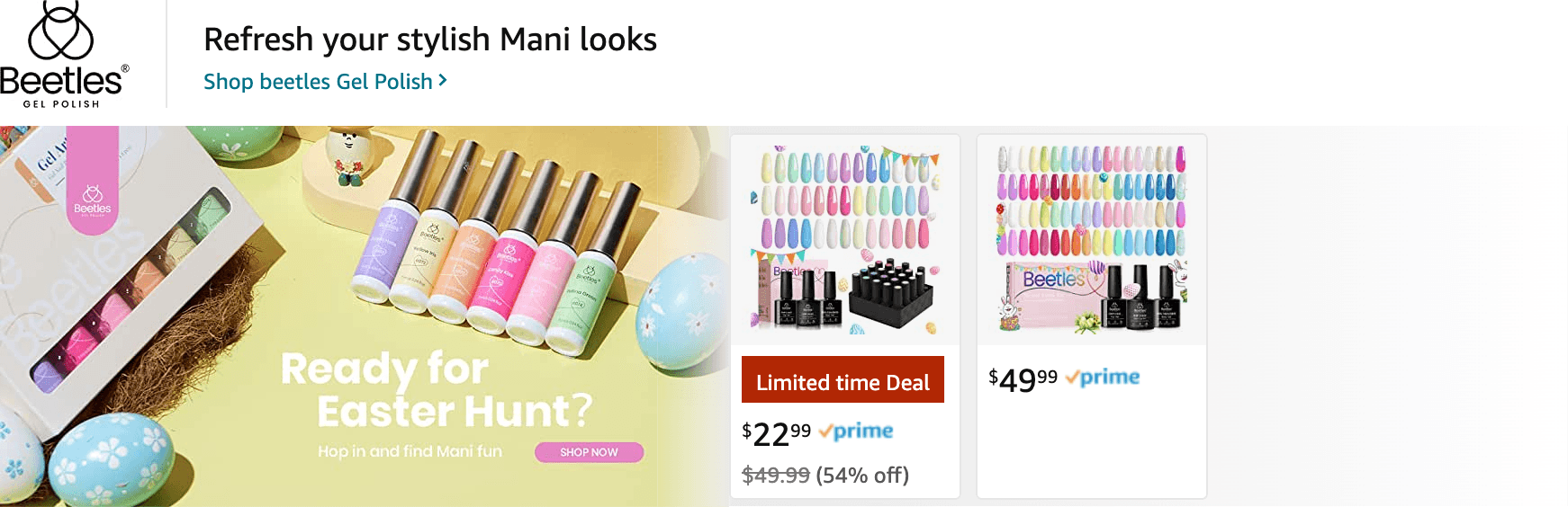 Sponsored Brands Ads for Amazon.com   beetles gel polish