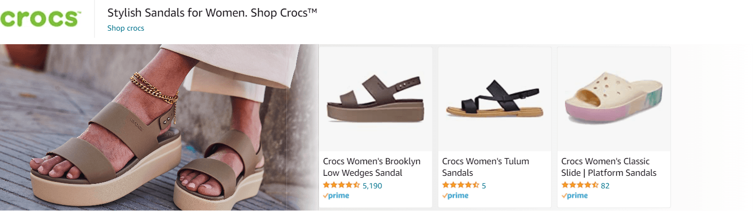 Sponsored Brands Ads for Amazon.com   birkenstock sandals women