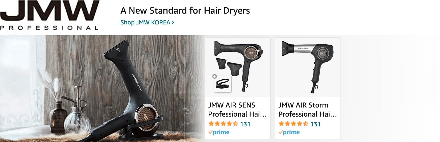 Sponsored Brands Ads for Amazon.com   blow dryer