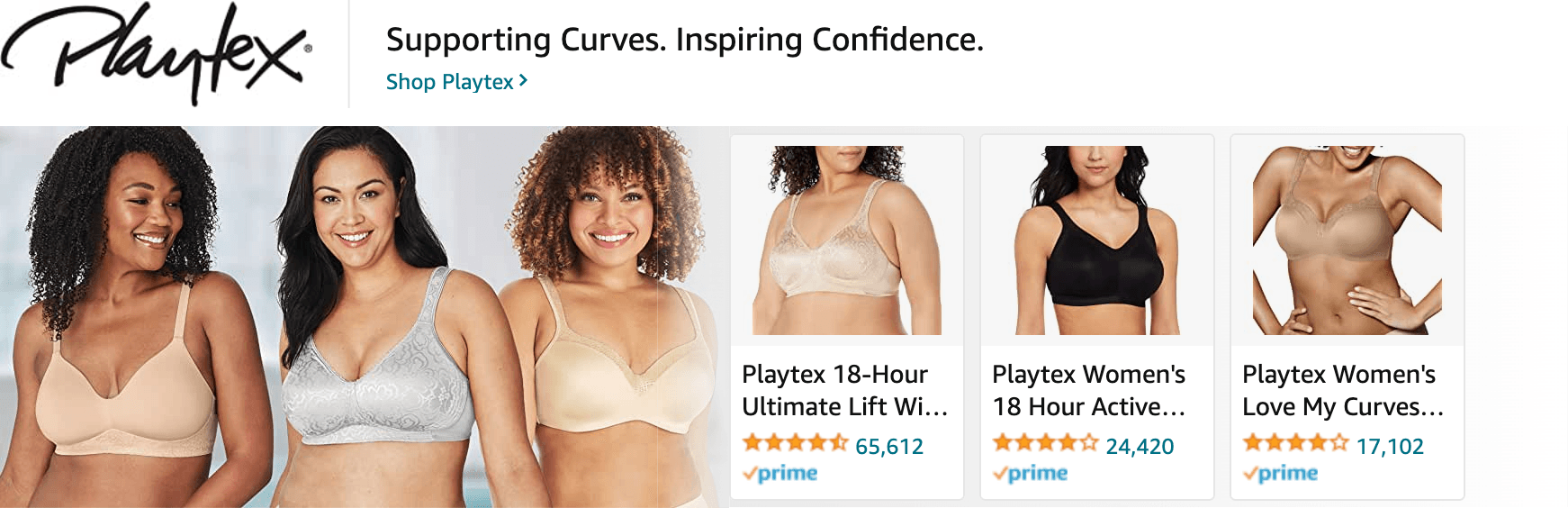 Sponsored Brands Ads for Amazon.com   bras for women