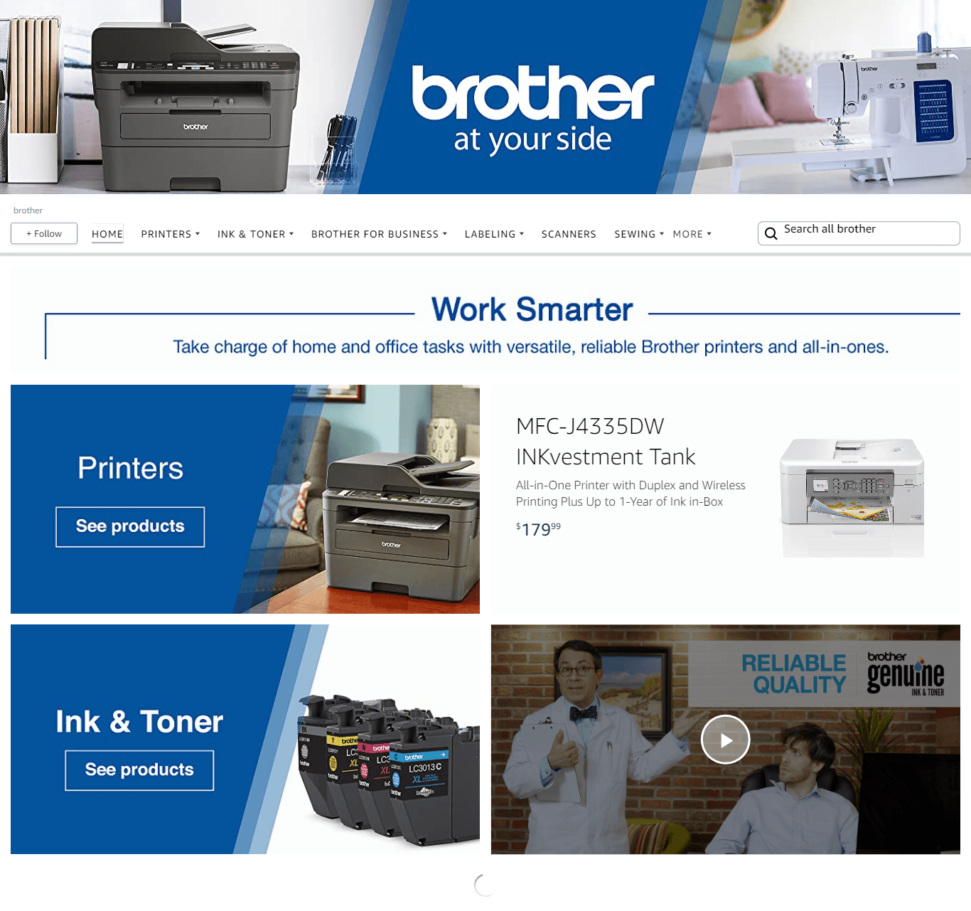 Brand Store for Amazon.com  brother