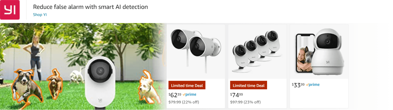 Sponsored Brands Ads for Amazon.com   cameras for home security