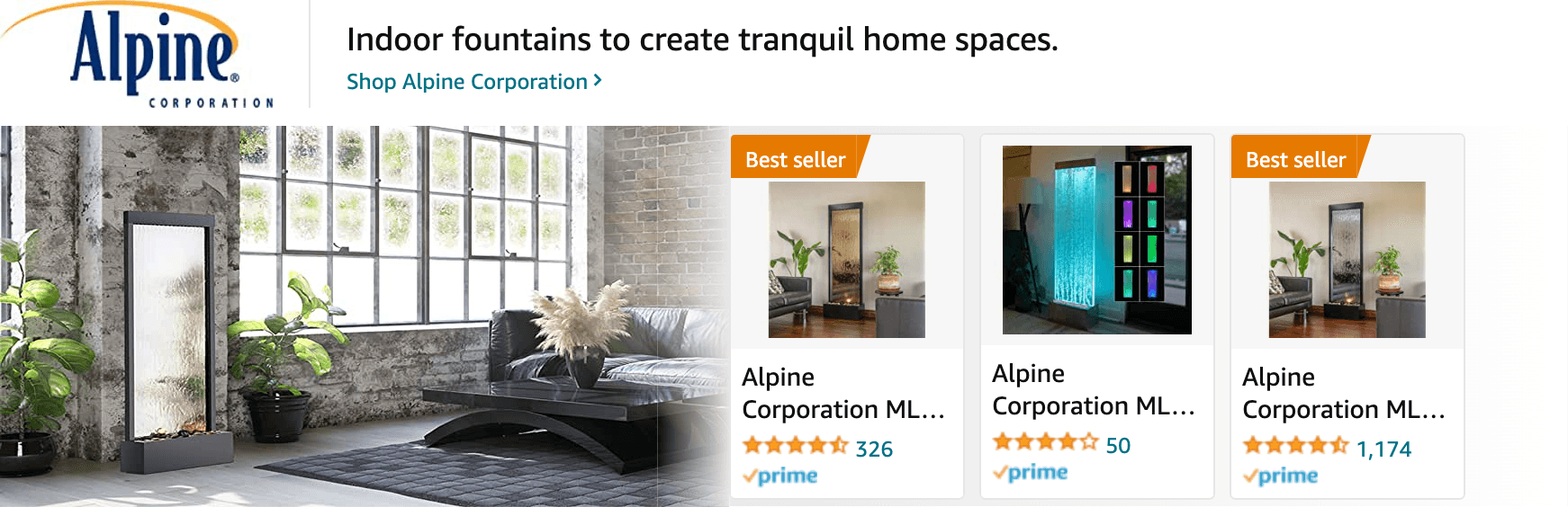 Sponsored Brands Ads for Amazon.com   cat water fountain
