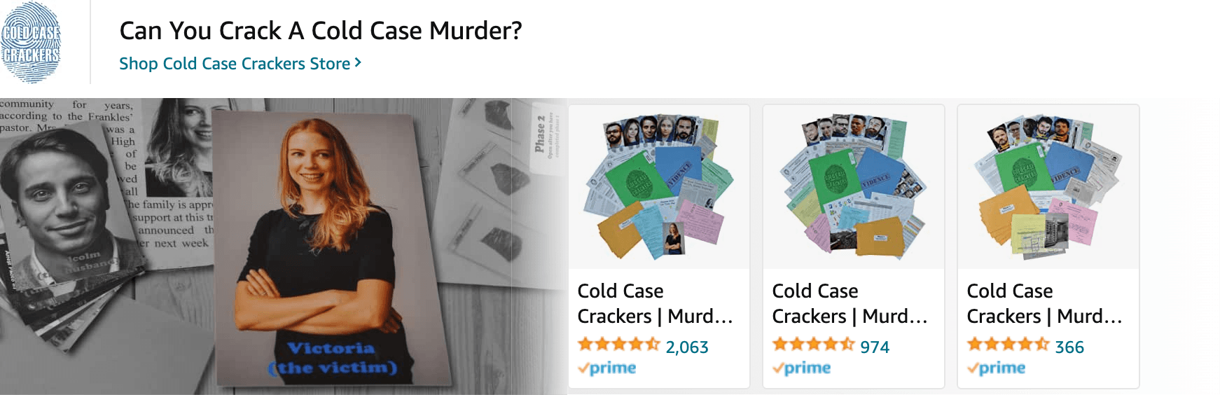 Sponsored Brands Ads for Amazon.com   criminal minds evolution