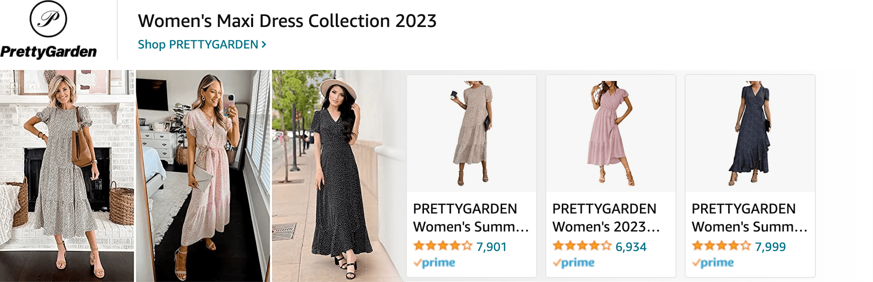 Sponsored Brands Ads for Amazon.com   dresses for women 2022
