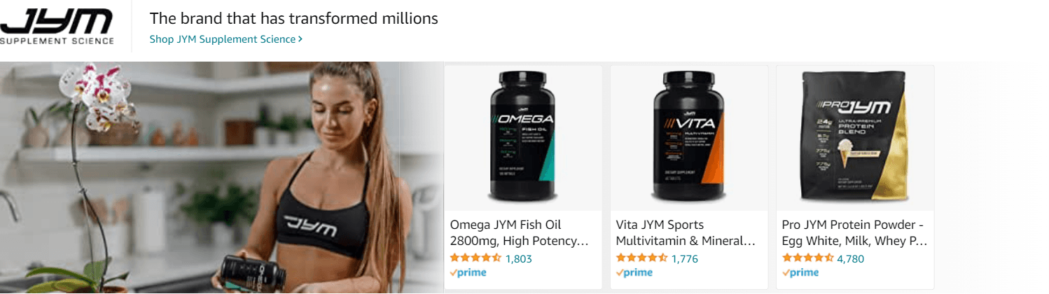 Sponsored Brands Ads for Amazon.com   fish oil