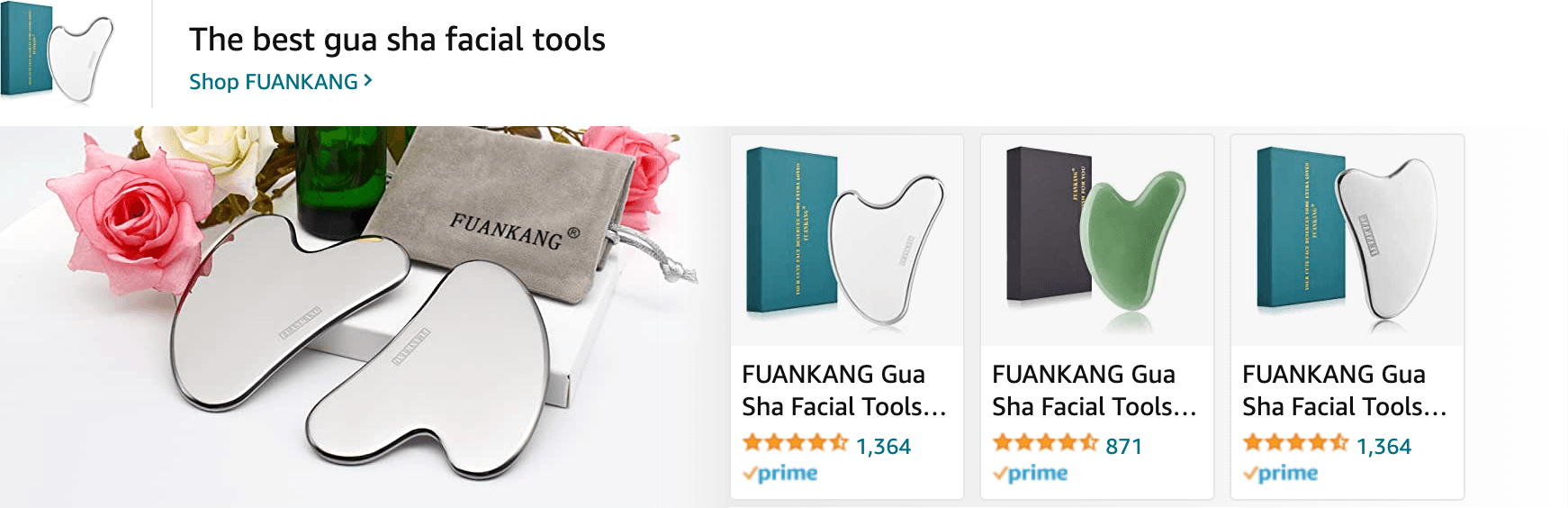 Sponsored Brands Ads for Amazon.com   gua sha