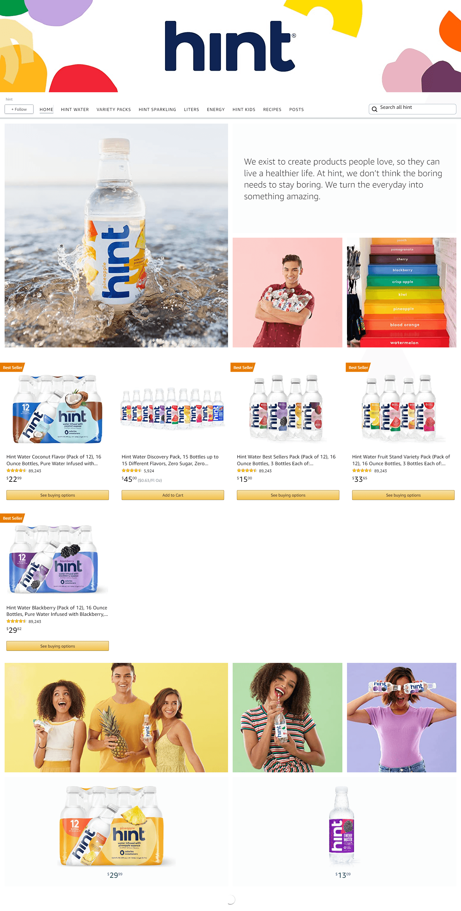 Brand Store for Amazon.com  hint
