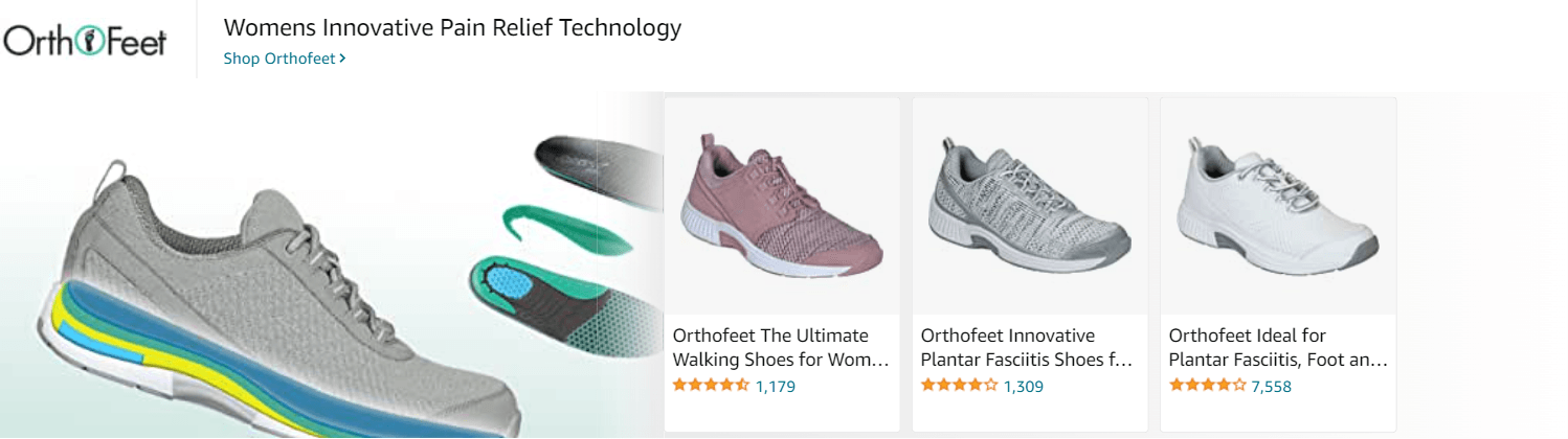 Sponsored Brands Ads for Amazon.com   hoka shoes women