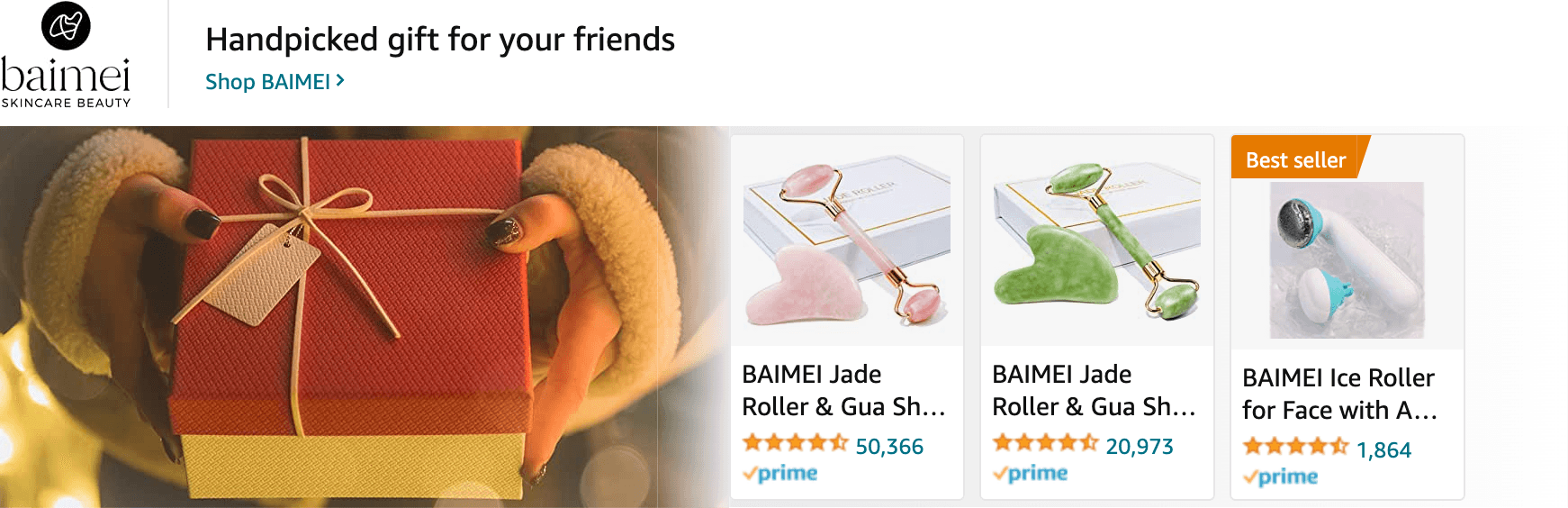 Sponsored Brands Ads for Amazon.com   ice roller for face