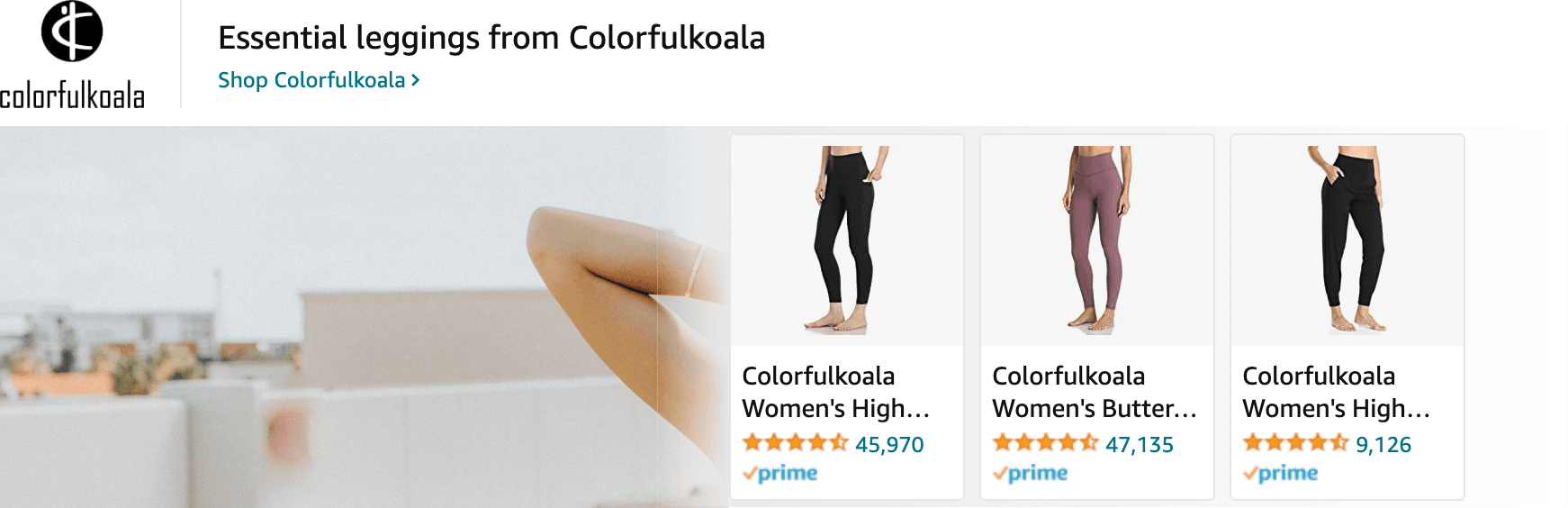 Sponsored Brands Ads for Amazon.com   leggings for women