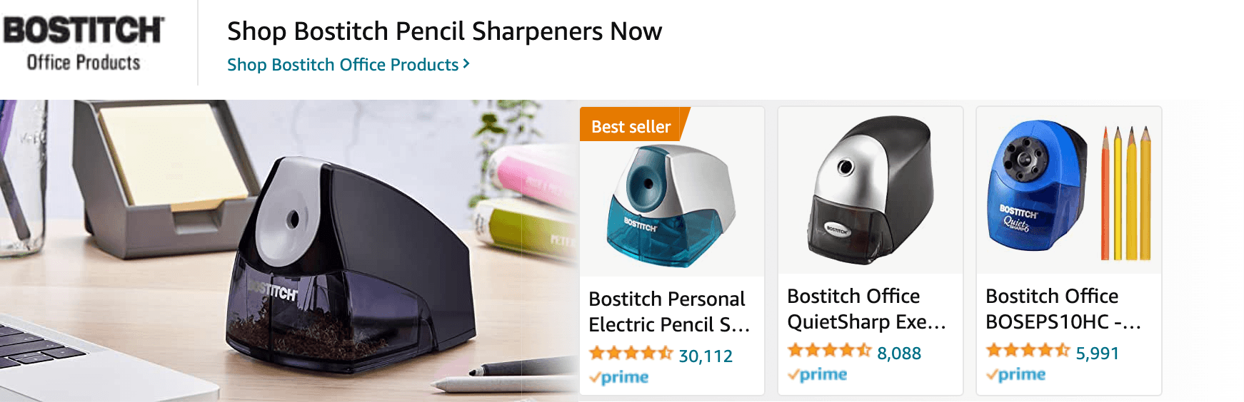 Sponsored Brands Ads for Amazon.com   mechanical pencil