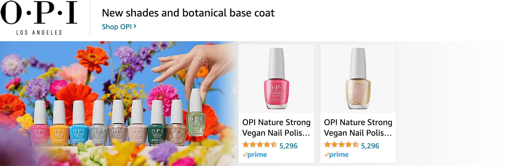 Sponsored Brands Ads for Amazon.com   nail polish