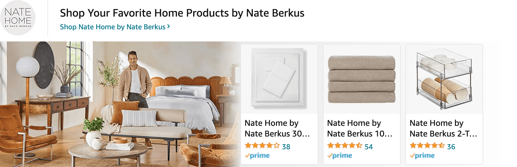 Sponsored Brands Ads for Amazon.com   nate bargatze