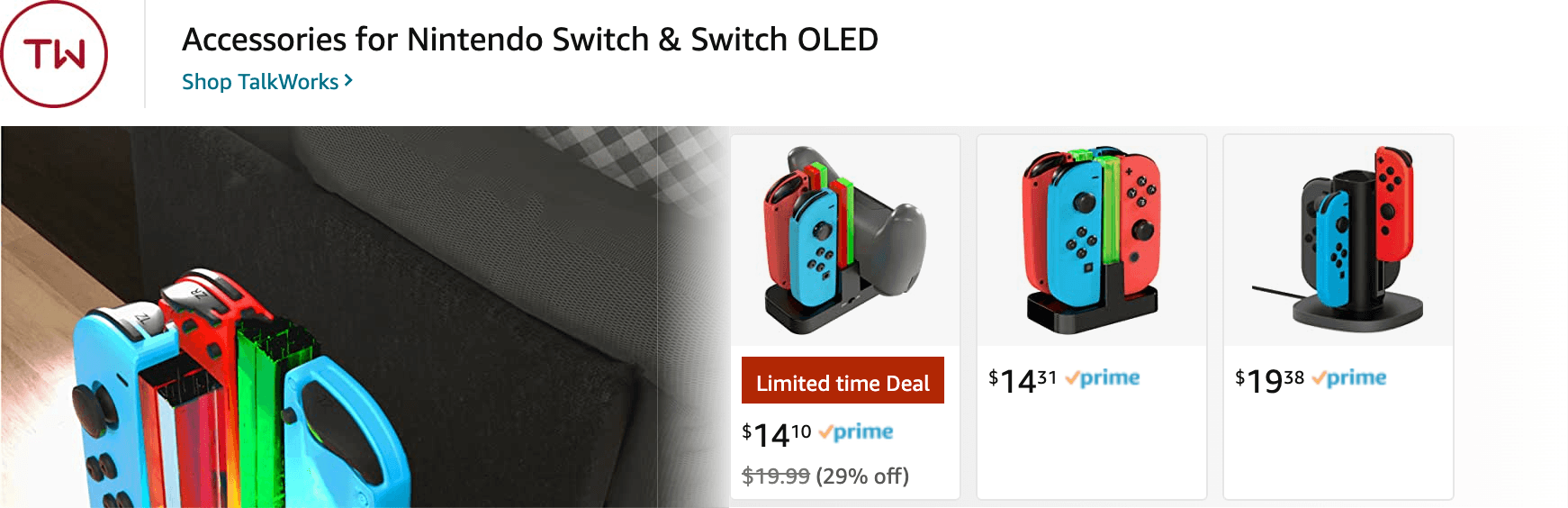 Sponsored Brands Ads for Amazon.com   nintendo switch
