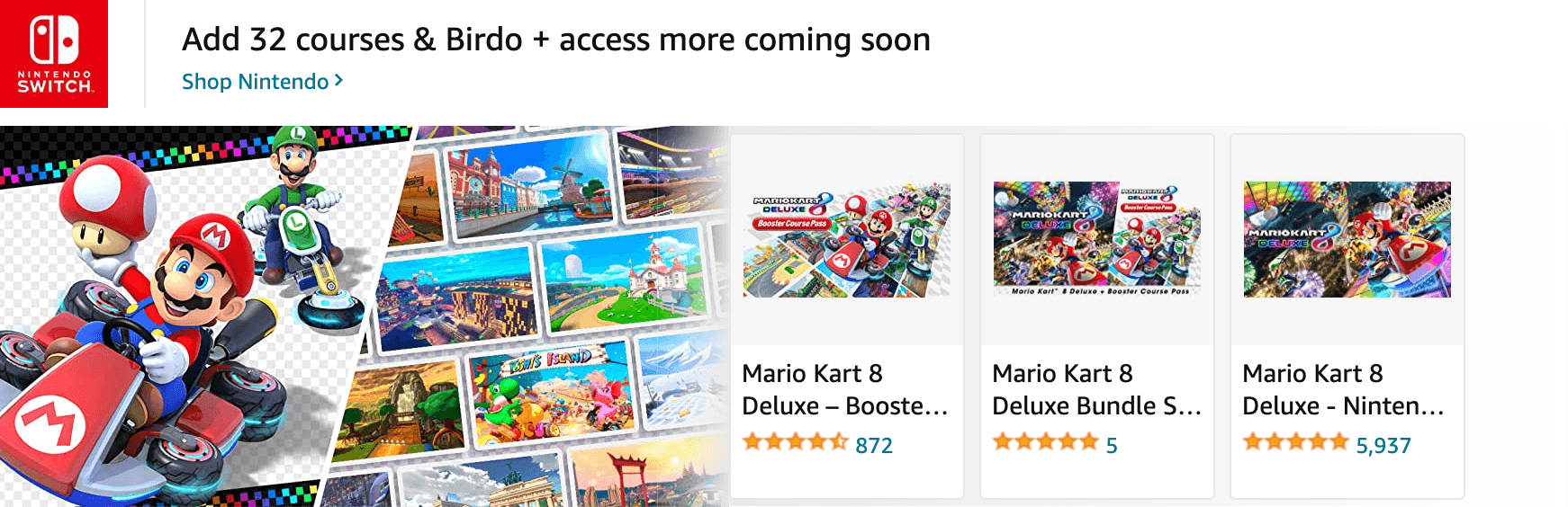Sponsored Brands Ads for Amazon.com   nintendo switch game