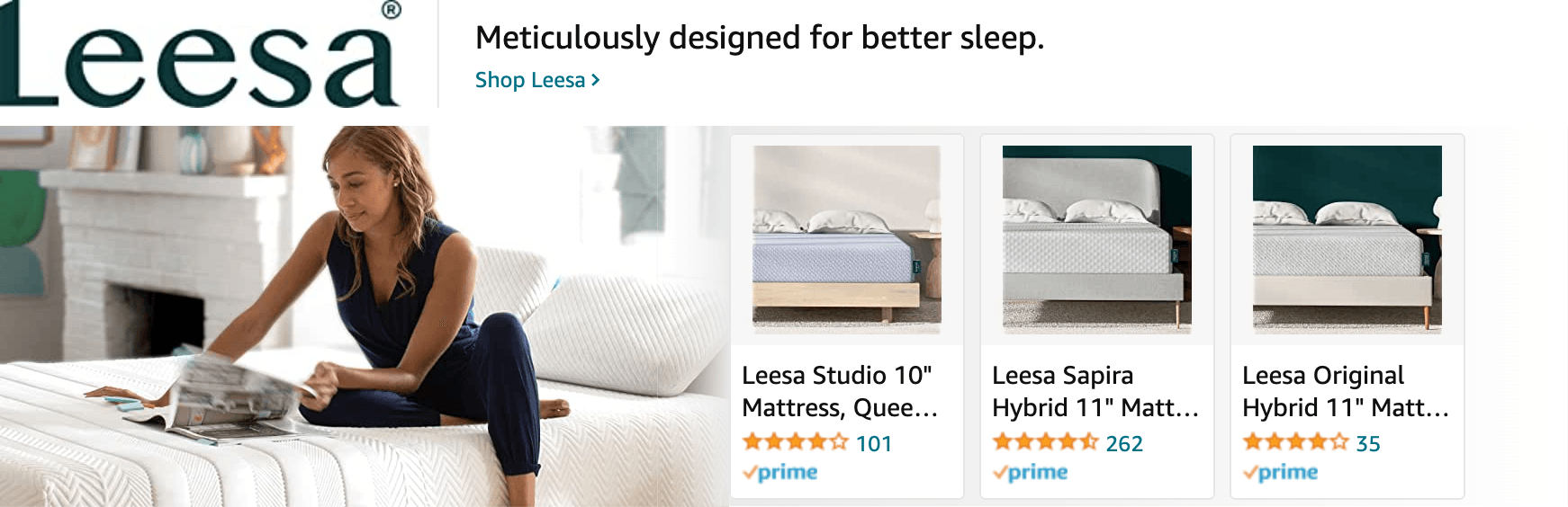Sponsored Brands Ads for Amazon.com   pillows