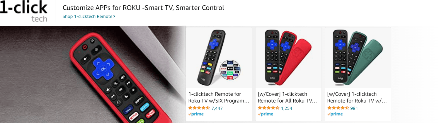 Sponsored Brands Ads for Amazon.com   roku remote