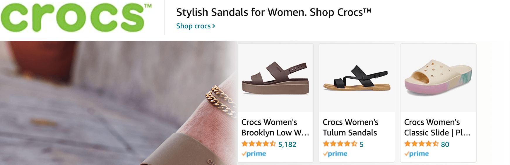 Sponsored Brands Ads for Amazon.com   sandals women