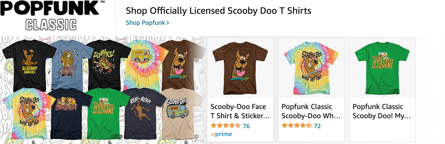 Sponsored Brands Ads for Amazon.com   scooby doo