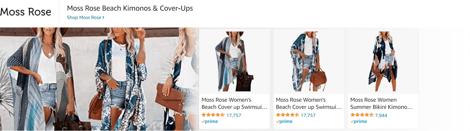 Sponsored Brands Ads for Amazon.com   swimsuit coverup for women