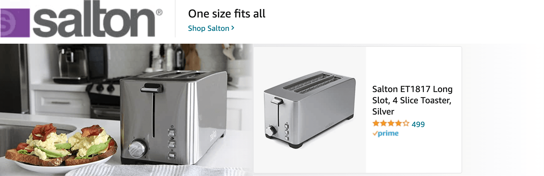 Sponsored Brands Ads for Amazon.com   toaster