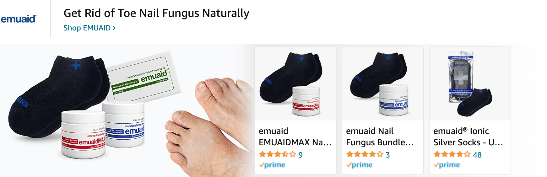 Sponsored Brands Ads for Amazon.com   toenail fungus treatment