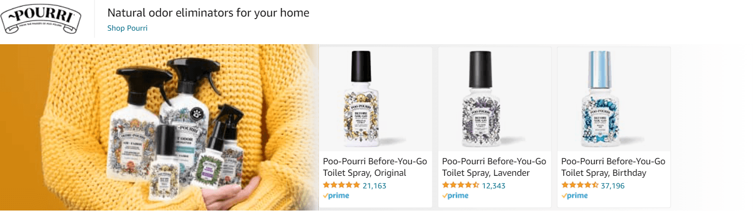 Sponsored Brands Ads for Amazon.com   travel size toiletries