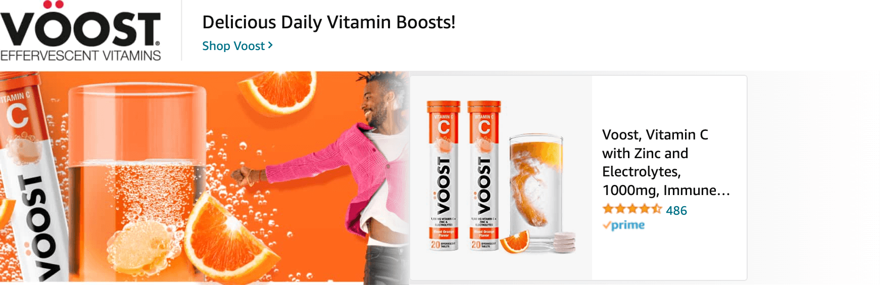 Sponsored Brands Ads for Amazon.com   vitamin c