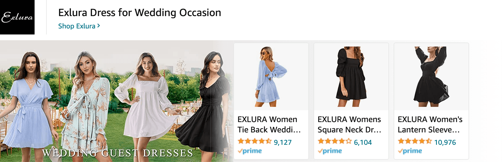 Sponsored Brands Ads for Amazon.com   wedding guest dresses for women
