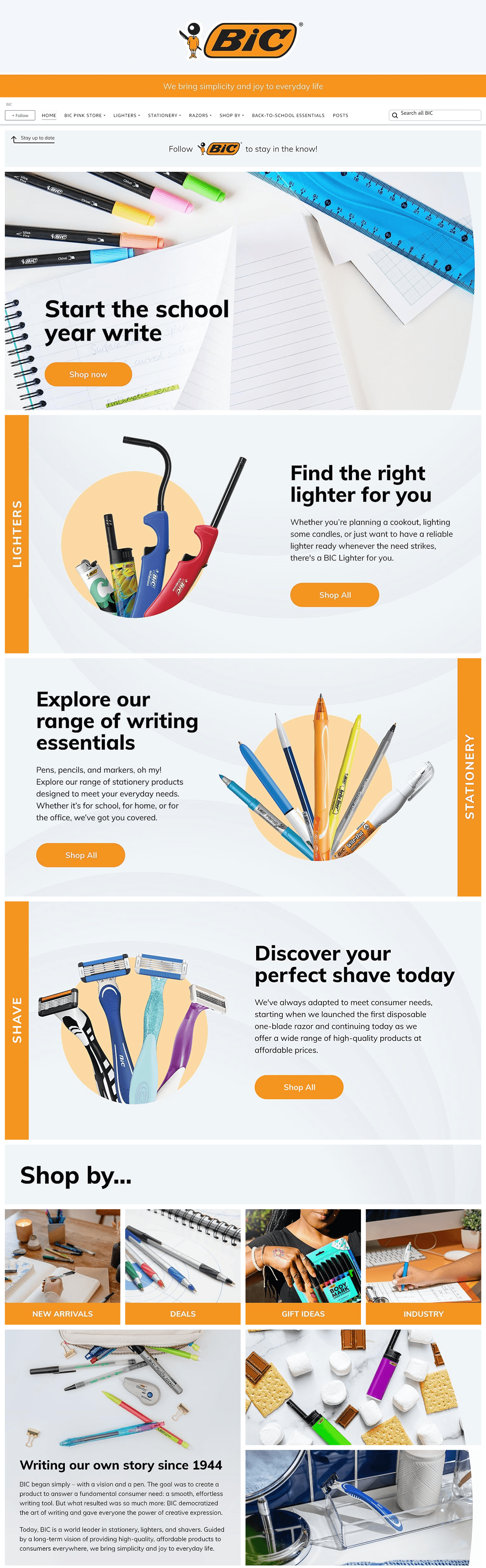 Brand Store for BIC
