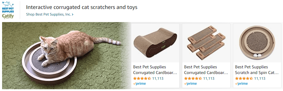 Sponsored Brands Ads for Best Pet Supplies
