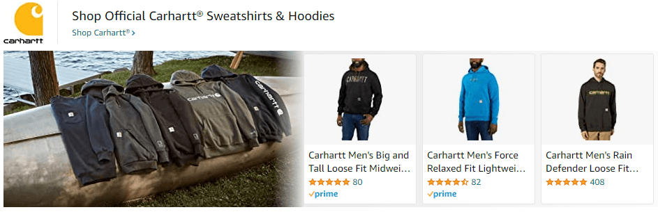 Sponsored Brands Ads for Carhartt