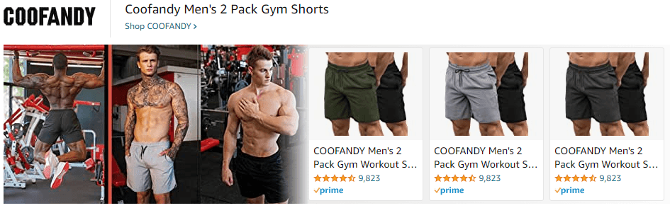 Sponsored Brands Ads for Coofandy